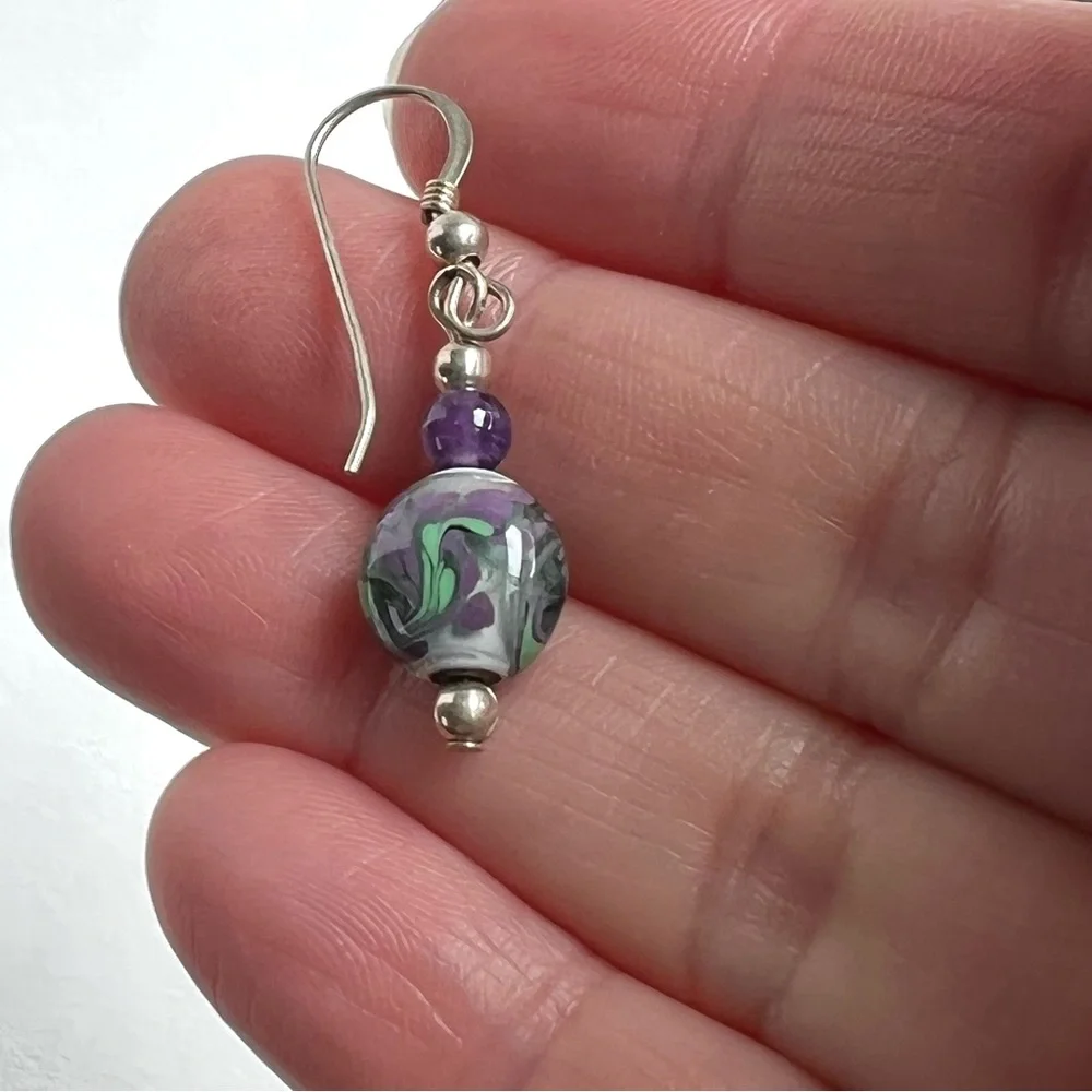 Amethyst Necklace Bracelet Earring Set